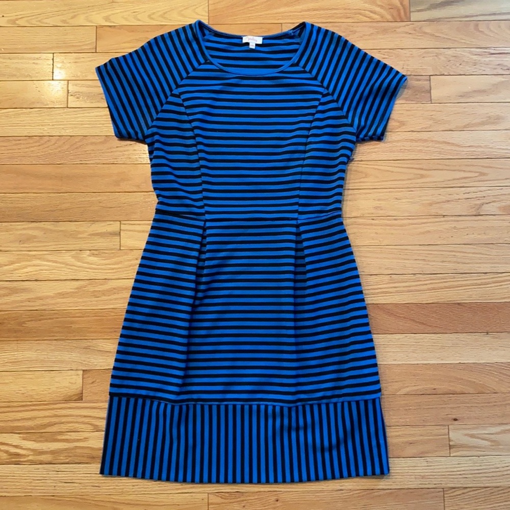 Striped Pleated Dress